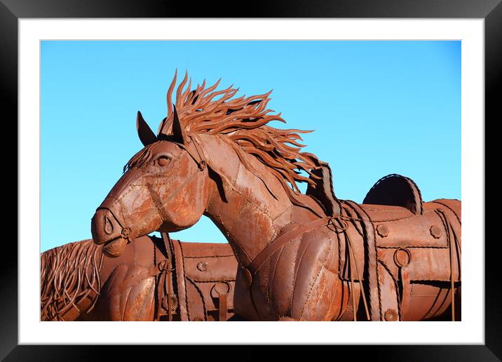 Stallion Framed Mounted Print by Tony Mumolo