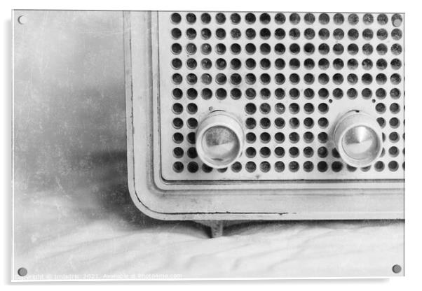 Vintage Radio Abstract View Acrylic by Imladris 