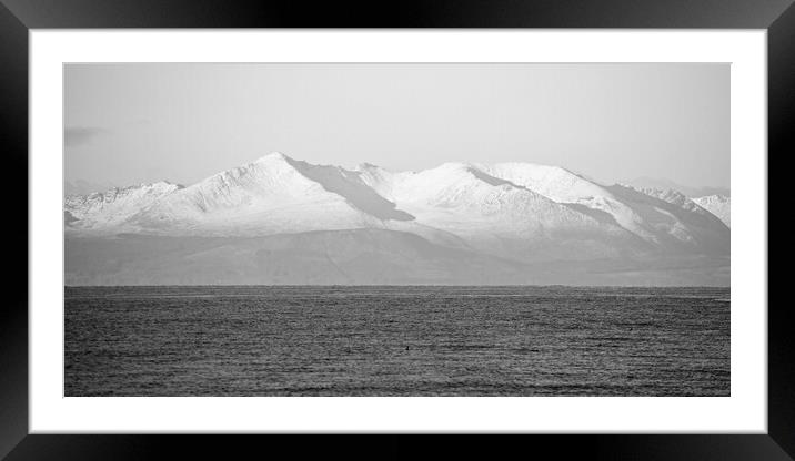 Goat Fell in all her winter glory Framed Mounted Print by Allan Durward Photography