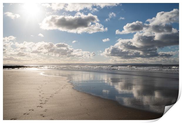 Footprints to the sunshine Print by Tony Twyman