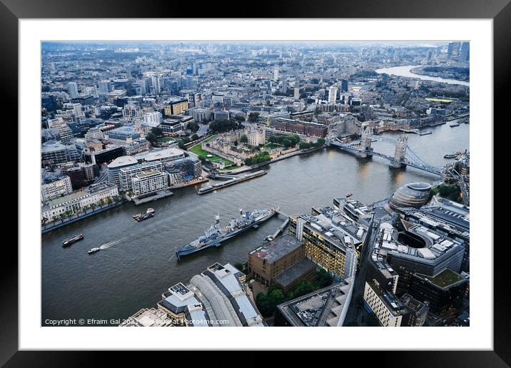 London view Framed Mounted Print by Efraim Gal