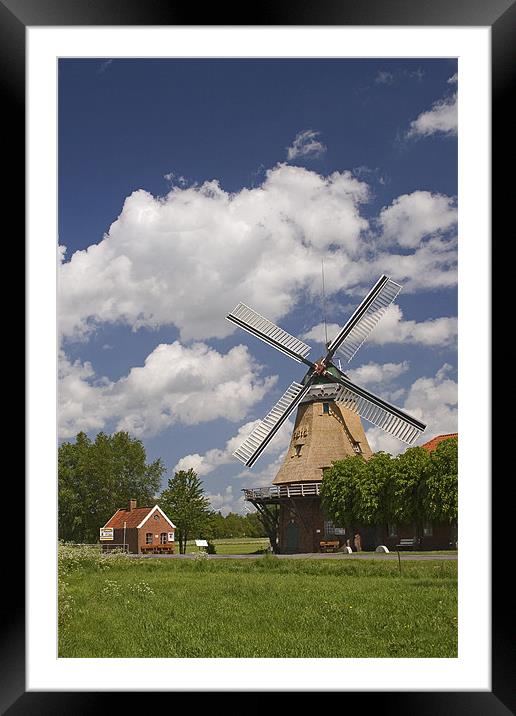 Bagband Windmill Framed Mounted Print by Thomas Schaeffer