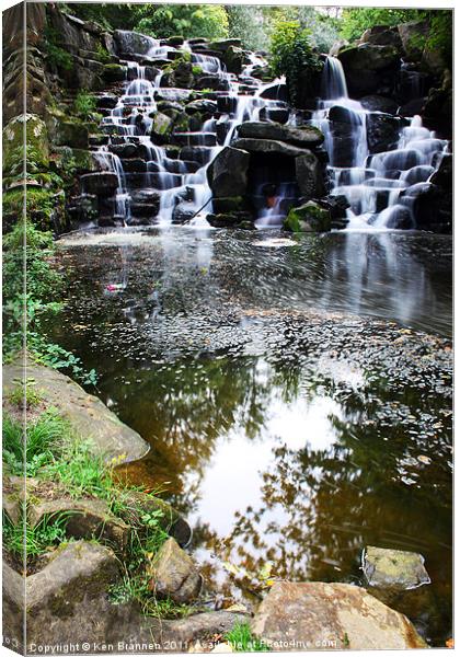 Waterfall 2 Canvas Print by Oxon Images