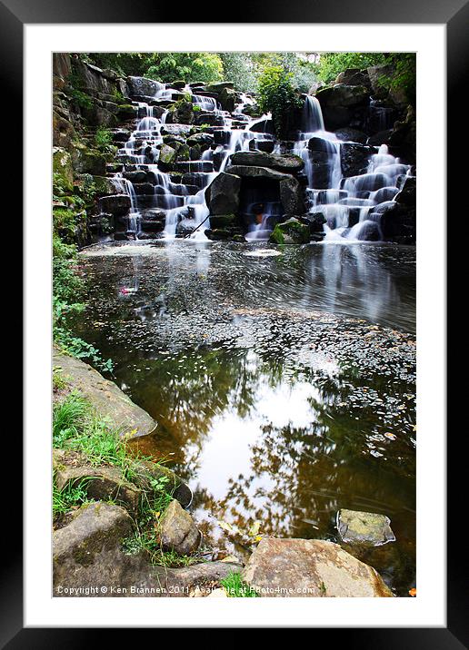 Waterfall 2 Framed Mounted Print by Oxon Images