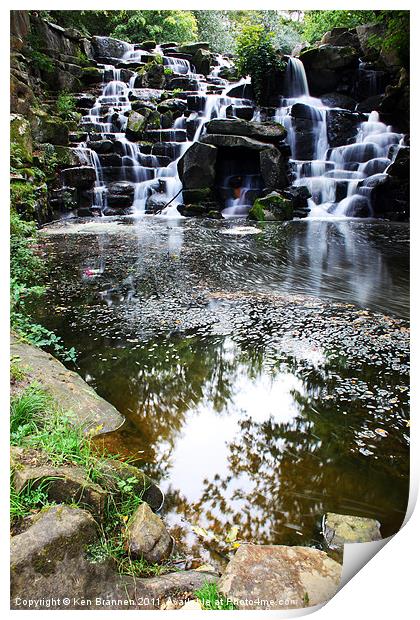 Waterfall 2 Print by Oxon Images