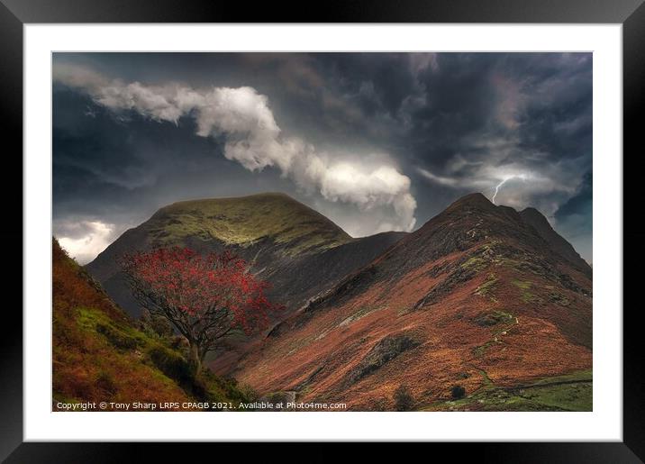 STORM IN THE NEWLANDS VALLEY Framed Mounted Print by Tony Sharp LRPS CPAGB