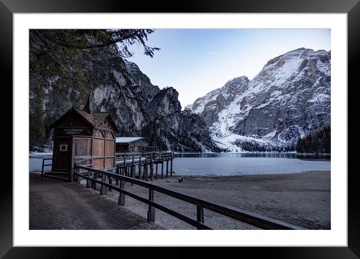 Nature Park Prags in the Italian Alps of South Tyrol Framed Mounted Print by Erik Lattwein