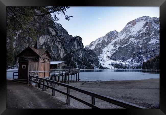 Nature Park Prags in the Italian Alps of South Tyrol Framed Print by Erik Lattwein