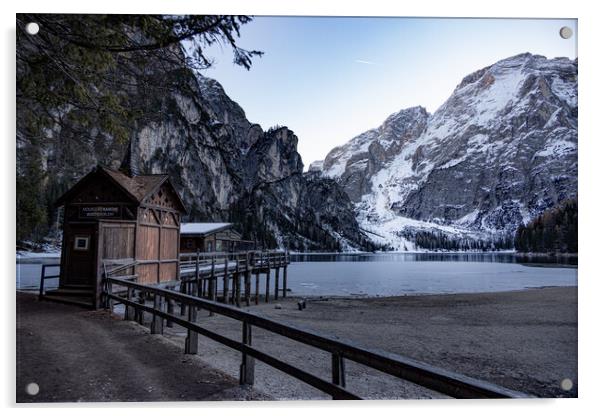 Nature Park Prags in the Italian Alps of South Tyrol Acrylic by Erik Lattwein