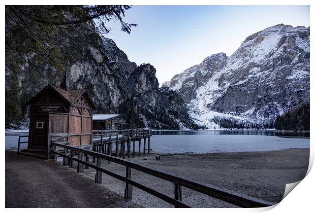 Nature Park Prags in the Italian Alps of South Tyrol Print by Erik Lattwein