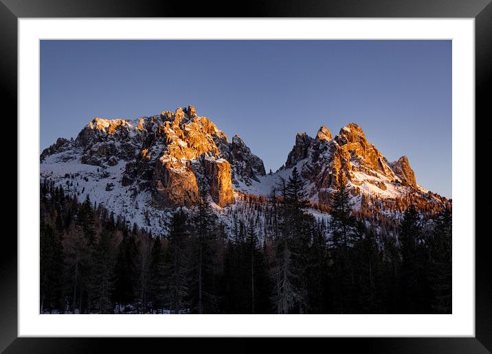 The Dolomites in the Italian Alps Framed Mounted Print by Erik Lattwein