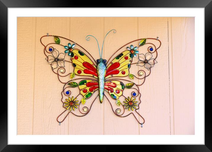 Butterfly Decor Framed Mounted Print by Tony Mumolo