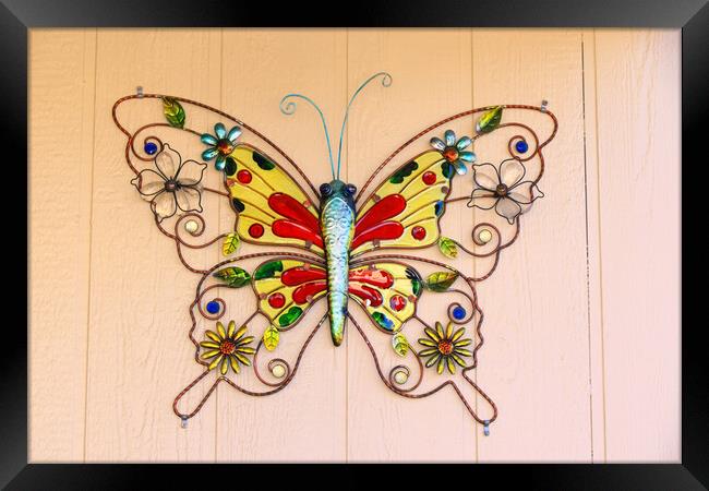 Butterfly Decor Framed Print by Tony Mumolo