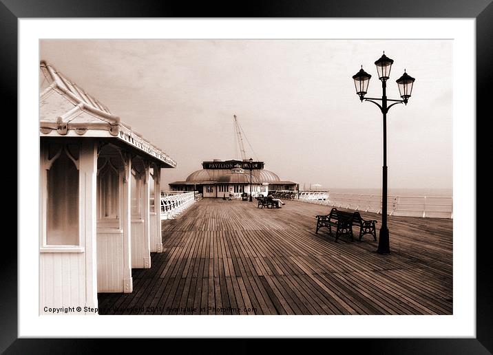 Along Cromer Pier Framed Mounted Print by Stephen Wakefield