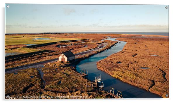 Thornham Staithe with the Coal barn Acrylic by Pedro 