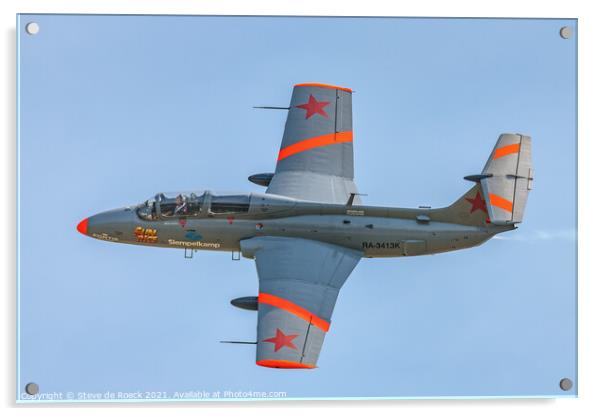 L-29 Delfin Jet Acrylic by Steve de Roeck