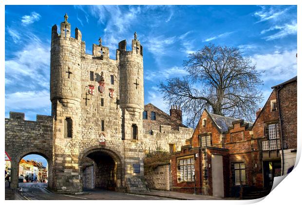 Micklegate Bar Print by Alison Chambers