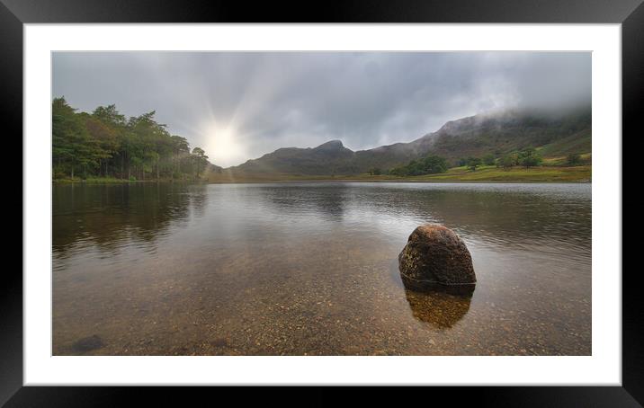 Blea Tarn Framed Mounted Print by Alan Tunnicliffe