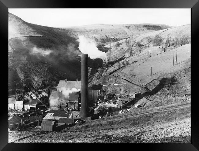 Glyncorrwg Colliery 1956 Framed Print by Mark Ward