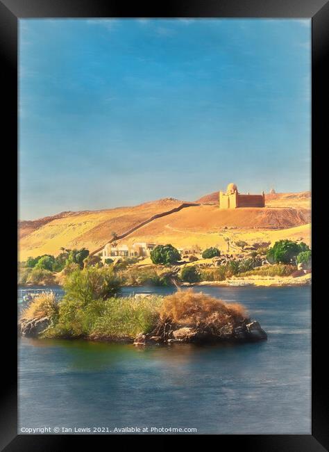  Across the Nile Cataracts at Aswan Framed Print by Ian Lewis