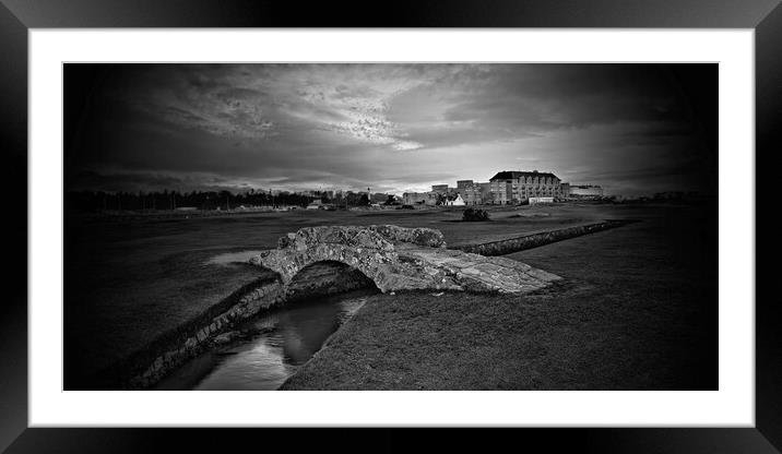 St Andrews golf course mono Framed Mounted Print by JC studios LRPS ARPS