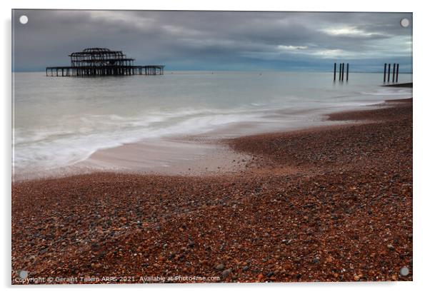 West Pier, Brighton, East Sussex, UK Acrylic by Geraint Tellem ARPS