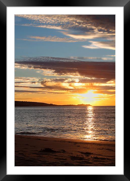 Summer Sunset 2 Framed Mounted Print by Kieran Brimson