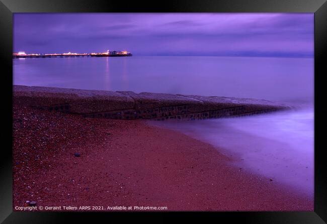 Brighton beach and pier, East Sussex, UK Framed Print by Geraint Tellem ARPS