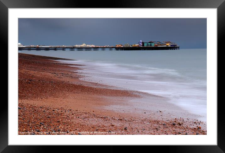 Brighton beach and pier, East Sussex, UK Framed Mounted Print by Geraint Tellem ARPS