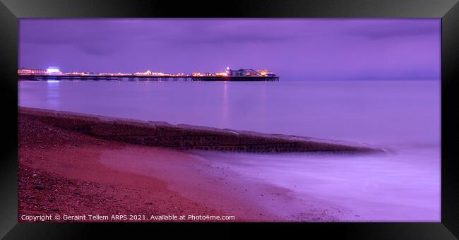 Brighton beach and pier, East Sussex, UK Framed Print by Geraint Tellem ARPS