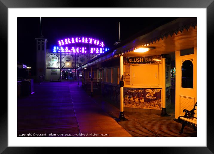 Brighton Palace pier, East Sussex, UK Framed Mounted Print by Geraint Tellem ARPS