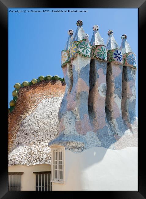 Casa Batlló, Barcelona, Spain Framed Print by Jo Sowden