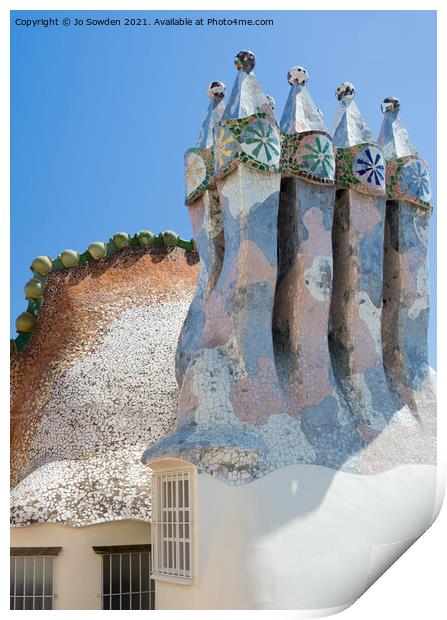 Casa Batlló, Barcelona, Spain Print by Jo Sowden