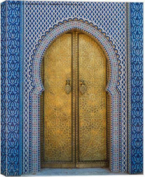 The Royal Palace Fez, Morocco Canvas Print by Jo Sowden