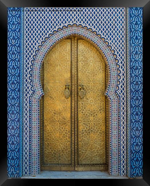 The Royal Palace Fez, Morocco Framed Print by Jo Sowden