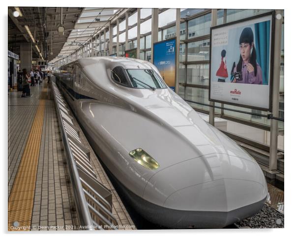 Shinkansen Bullet Train in Japan Acrylic by Dean Packer