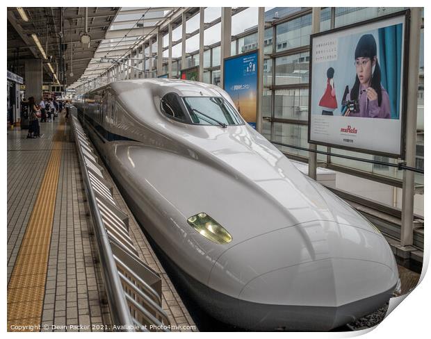 Shinkansen Bullet Train in Japan Print by Dean Packer