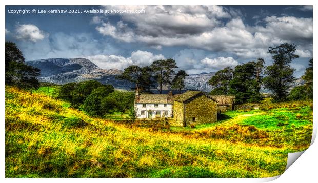 Serene Abode in Cumbria's Tranquil Lake District Print by Lee Kershaw