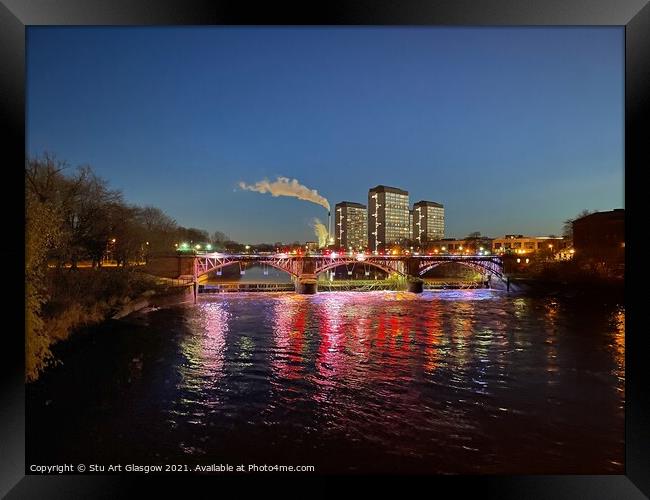 Glasgow’s River Clyde  Framed Print by Stu Art Glasgow