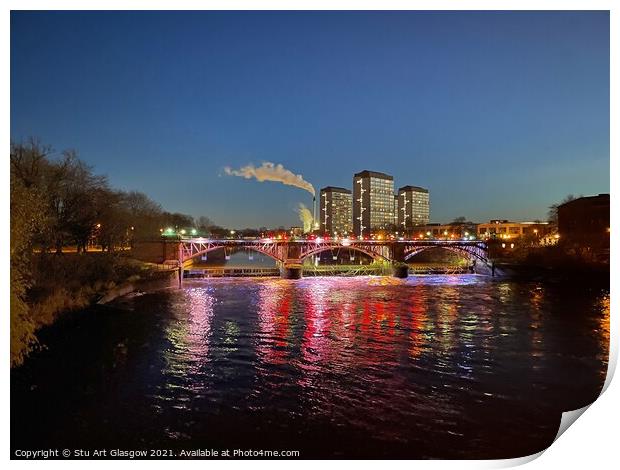 Glasgow’s River Clyde  Print by Stu Art Glasgow