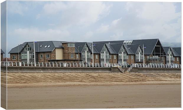 Aberavon Beachfront Flats Canvas Print by Julie Hoddinott