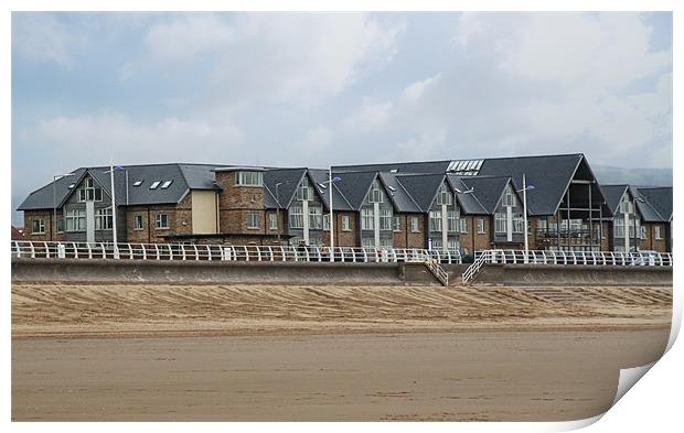 Aberavon Beachfront Flats Print by Julie Hoddinott