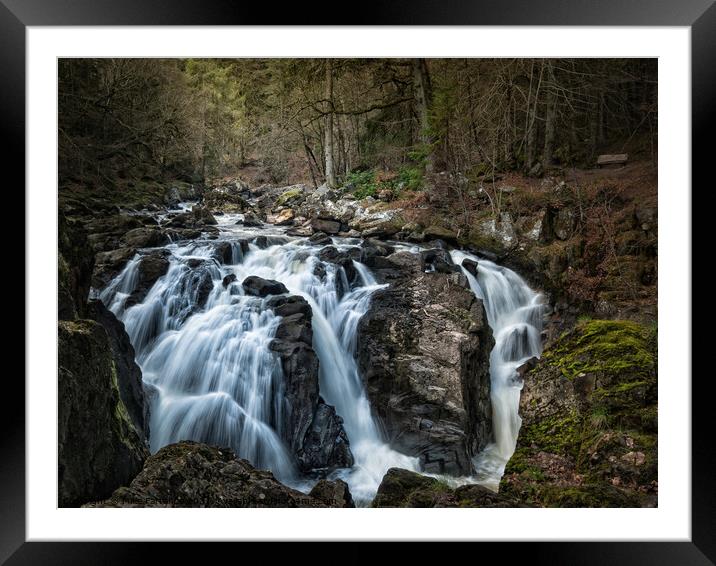 River Braan Framed Mounted Print by Mike Farrance