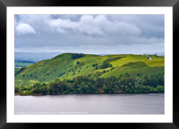 The Clywedog Reservoir near Llanidloes, Wales Framed Mounted Print by Gordon Maclaren