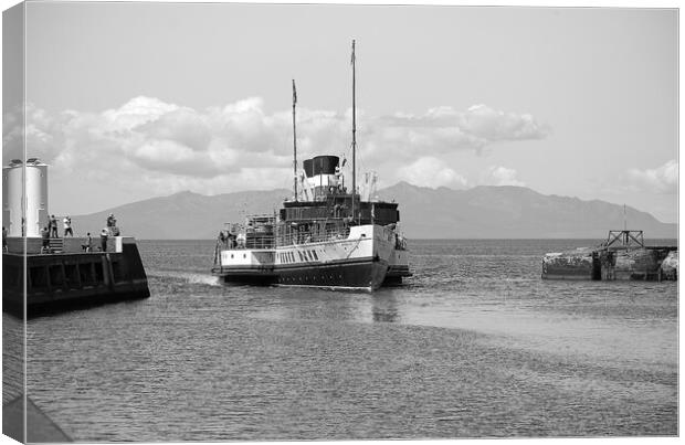 PS Waverley entering Ayr harbour Canvas Print by Allan Durward Photography