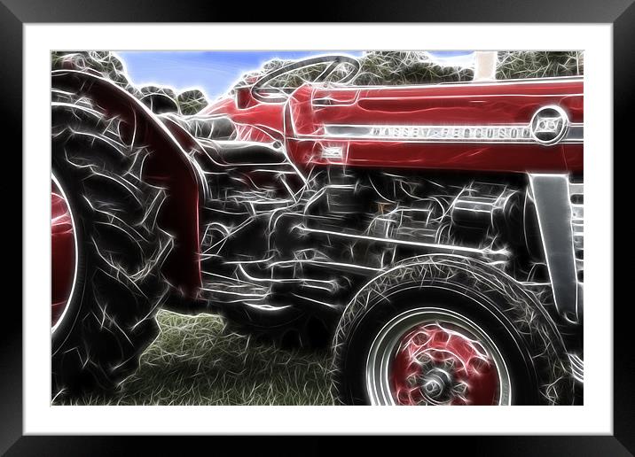 Tractor Framed Mounted Print by Northeast Images