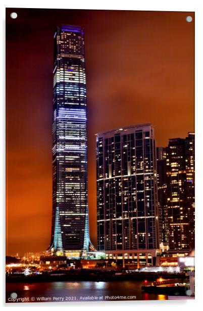 International Commerce Center ICC Building Kowloon Hong Kong Har Acrylic by William Perry