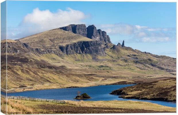The Storr and Old Man of Storr, Skye Canvas Print by Keith Douglas