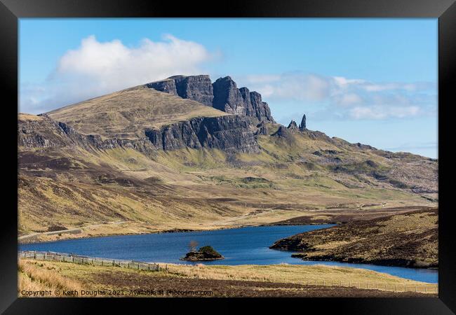 The Storr and Old Man of Storr, Skye Framed Print by Keith Douglas