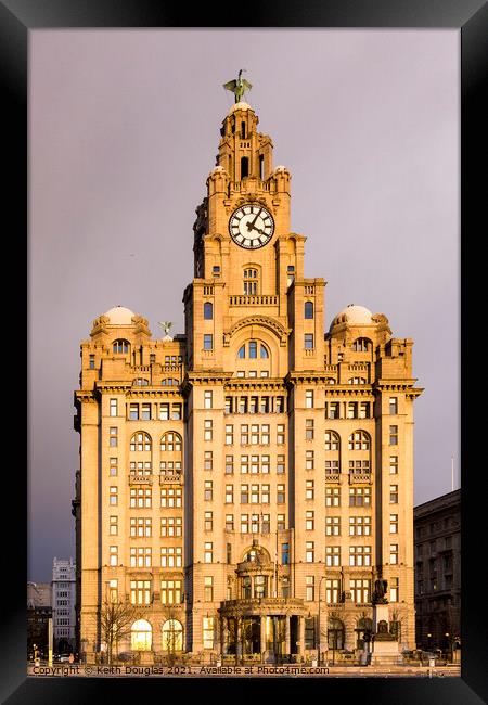 The Liver Building, Liverpool Framed Print by Keith Douglas
